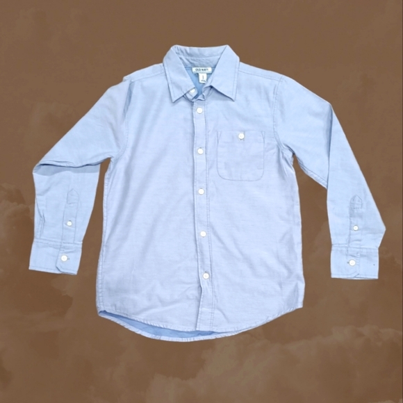 Old Navy Other - Old Navy Boy's Long Sleeve Classic Dress Shirt 100% Cotton NWT Size M(8)